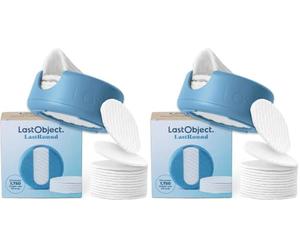 LastRound® Dischetti Struccanti Lavabili LastObject - Alternativa ai Classici 1000 Monouso - Set di 14 Cotone Riutilizzabili - Prodotto in Danimarca (Blu)