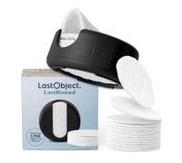 LastRound® Dischetti Struccanti Lavabili LastObject - Alternativa ai Classici 1000 Dischetti Struccanti Monouso - Prodotto in Danimarca -Set di 7 Dischetti Cotone Riutilizzabili (Nero)