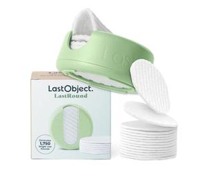 LastRound Dischetti struccanti riutilizzabili - 7 dischetti in cotone lavabili per il viso - Dischetti in cotone morbidi per la pulizia del viso - Verde