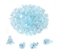 lasuroa 100 Pz Mini Foca in Resina, Piccole Creature Marine Luminose Graziosi Piccoli Ornamenti Oceanici in Resina Animali Marini Miniatura Mini Sigilli per Decorazioni