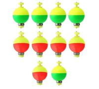 lasuroa 10pz Galleggianti da Pesca, Boa Rotonda Pulsante Eva Galleggianti Scorrevoli Zavorrati a Scatto Accessori da Pesca per Crappie Bluegill Panfish Persico Trota Pesce Gatto