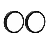 lasuroa 2 Pezzi Autoadesivi Specchietto Angolo Cieco per Auto, 5,6cm Rotondo Regolabile a 360°Grandangolare Specchietto Retrovisore Convesso per Berlina SUV Camion Moto (Nero)
