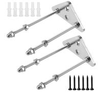 lasuroa 2 Pezzi Supporto da Parete per Skateboard, Gancio per Skateboard con 2 Fori per Viti Rastrelliera per Skateboard per Appendere Lo Skateboard Orizzontalmente o Verticalmente
