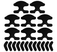 lasuroa 20pz Cuscinetti per Scarponi da Sci, Autoadesivi Cuscinetti in Schiuma Sci Accessori per Scarponi da Sci per Ridurre Il Sollevamento del Tallone e Il Dolore alla Caviglia(Nero)