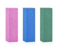 lasuroa 3 Pezzi Pietra Abrasiva in Gomma, Pietra Pietra per Sci da Snowboard Blocco di Pietra in Gomma per Levigatura Bordi Pietre Morbide e Dure per Rimuovere Ruggine e Sbavature (Rosa, Verde, Blu)