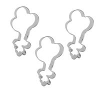lasuroa 3 Pz Formine Biscotti a Forma di Palloncino, 8cm in Acciaio Inox Formine Biscotti a Forma di Mongolfiera Modellatore per Biscotto Lavabili Utensili da Forno per Impasti Pane Formaggio