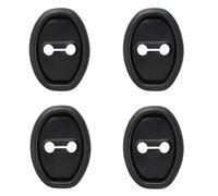 lasuroa 4pz Copri-Serrature in Silicone per Auto, Protezione Universale Serratura Protezione Riduzione del Rumore e L'assorbimento degli Urti Adatta alla Maggior Parte di Auto SUV e Camion (Nero)