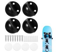 lasuroa 4pz Supporto da Parete per Sci, Porta Snowboard Verticale con Viti Tasselli di Espansione Staffa Porta Sci a Muro per Riporre e Mostrare in Modo Sicuro i Tuoi Snowboard(Nero)