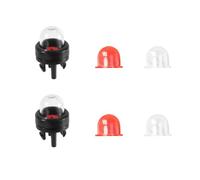 lasuroa 6pz 188-512-1 Scatto Pompa Bulbo Adescamento Carburatore e Adescamento, per Piccoli Motori Poulan Echo Ryobi Homelite Bolens per Husqvarna Craftsman Walbro Trimmer Motosega(Trasparente+Rosso)