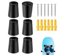 lasuroa 6pz Porta Sci Verticale, Supporto da Parete per Sci con Viti Tasselli di Espansione Porta Snowboard Verticale per Riporre e Mostrare in Modo Sicuro i Tuoi Sci Snowboard(Nero)