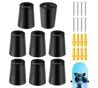 lasuroa 8pz Porta Sci Verticale, Supporto da Parete per Sci con Viti Tasselli di Espansione Porta Snowboard Verticale per Riporre e Mostrare in Modo Sicuro i Tuoi Sci Snowboard(Nero)