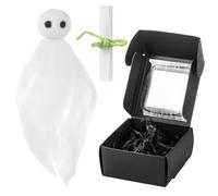 lasuroa Fantasma Giocattolo in Feltro, Mini Fantasma Adotta un Fantasma Fantasma in Feltroi con una Piccola Pergamena per Storie di Fantasmi Film Spettrali Decorazione di Halloween