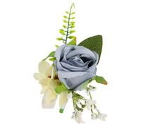 lasuroa Fiore All'Occhiello da Sposa per Uomo, Occhielli con Rose Artificiali da Uomo Decorazione Abito Ballo per Testimoni Dello Sposo e Sposo (Stile 1)