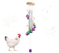 lasuroa Giocattolo a Forma Carillon Pollo Colorato, Giocattolo per Arricchire Pollaio Carillon Forma di Arte Decorazione Appendere per Galline Uccelli Pappagalli Inseparabili e Parrocchetti