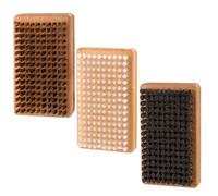 lasuroa Kit di 3 Spazzole per Cera da Snowboard, 12x7x3,5cm Set di Spazzole per Cera da Sci Inclusa Spazzola in Nylon/Ottone/Crine di Cavallo Accessori per la Pulizia per Snowboard