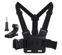 lasuroa Leggero Cinghia Montaggio Petto, Cinghia Pettorale per Fotocamera in ABS Traspirante Compatibile con le AKASO DJI Osmo Telecamere d'Azione (Nero)