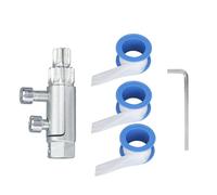 lasuroa Set di Estrattori per Tubi Rotti, Strumento Rimozione della Filettatura Valvola del Rubinetto Rotta Estrazione di Viti Spanate con Chiave e 3 Rotoli Nastro Grezzo Adatto per Tubi da 1/2" 3/4"