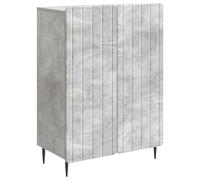 LASWWQMRF Credenza grigio cemento, 66 x 34,5 x 92 cm, comò con ante | Armadietto versatile multiuso per soggiorno e sala da pranzo. Crea ordine compatto ed elegante nella vita di tutti i giorni.