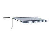 LASWWQMRF Tenda da sole con braccio articolato, 3,5 x 2,5 m, a mezza | Parasole flessibile per terrazza e giardino con alloggiamento a semicassetta, con manovella e telecomando.