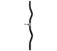 Lat Bar, Cable Attachment, Ergonomic Pull Down for Strength Training and Core Workouts, Home Fitness Black Handle Bodybuilding Exercise Routines, Muscle Toning Tool Women and Deltoid Isolation