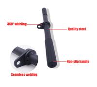 LAT Bar Cable Machine Attachment, Curl Pulldown Bar con rotazione completa e