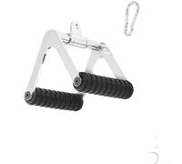 Lat - Maniglia pulldown con cavo per palestra domestica, impugnatura stretta con connettore girevole a 360°, strumento per esercizi in acciaio TPE, attrezzatura portatile per il fitness (103)