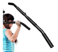 Lat Pull Down Bar, Tricep Bar with Non-Slip Comfortable Handles, 16.97x3.46 inches Removable Pulley Rope for Fitness Equipment and Squat Rack, Heavy Duty Strength Training Attachment
