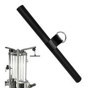 Lat Pulldown Bar - Barra dritta in acciaio da 40,6 cm, impugnatura in schiuma, attacco a cavo, per allenamento a casa, palestra, schiena, spalle, tricipiti