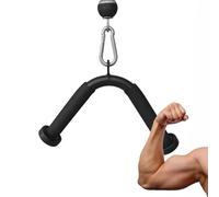 Lat Pulldown - Gancio per macchina da ginnastica, asta in acciaio al carbonio, 27 x 20 cm, con impugnatura imbottita, design durevole per casa o palestra