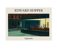LATAFA Edward Hopper Poster e Stampe Edward Hopper Nighthawks Wall Art Edward Hopper Dipinto su Tela per Soggiorno Decorazione della Parete Immagine 60x80 cm Senza Cornice