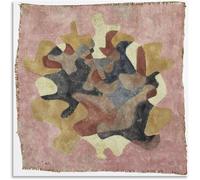 LATAFA Famoso Paul Klee《Foglie d'autunno》Poster e stampe Paul Klee Tela Arte della parete Paul Klee Pittura retrò per la decorazione dell'immagine della parete domestica 40x40cm senza cornice