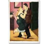 LATAFA Fernando Botero Poster e Stampe Coppia Ballerina Tela Pittura Fernando Botero Arte della Parete Fernando Botero Immagine per la Decorazione Domestica 40x50 cm x 1 Senza Cornice