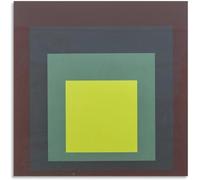 LATAFA Josef Albers《Quadrato sfumato》Poster Josef Albers Canvas Wall Art Josef Albers Stampe Josef Albers Pittura per Home Decor Picture 40x40cm senza cornice