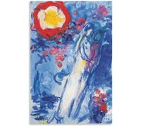 LATAFA Marc Chagall《La Branche》Poster e stampe Marc Chagall Arte della parete retrò Marc Chagall Quadro su tela per la decorazione della parete domestica Quadro 50x75cm senza cornice