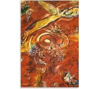 LATAFA Marc Chagall《Metropolitan Opera》Poster e stampe Marc Chagall Wall Art Marc Chagall Quadro su tela per la decorazione della parete domestica Quadro 50x75cm senza cornice