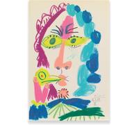 LATAFA Picasso Stampe Picasso Uomini astratti viso poster Picasso tela arte della parete Picasso pittura immagine estetica per la decorazione della parete domestica 50x70 cm senza cornice