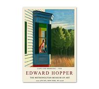 LATAFA Poster e Stampe di Edward Hopper《Paesaggio mattutino》Dipinto su Tela di Edward Hopper Immagini di Edward Hopper per la Decorazione Domestica 40x50 cmx1 Senza Cornice