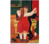 LATAFA Pouple Ballerino Di Fernando Botero Poster Fernando Botero Arte Della Parete Esteti Stampe Fernando Botero Pittura Tela per Home Decor 30x40cm Senza Cornice