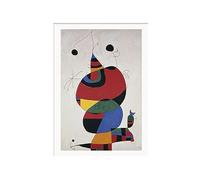 LATAFA Spagnolo Joan Miro Poster Donna Uccello E Stella Tela Wall Art Joan Miro Stampe Joan Miro Pittura Joan Miro Immagini Home Decor 40x60cmx1 Senza Cornice