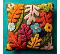 Latch Hook Cuscini Piccoli,Eiacula Se Ne Va Set Di Fodere Per Cuscini,Fai Da Te Creativo, Kit Per Fabbricare Tappeti A Punto Croce,Gancio Di Chiusura Kit Motivo Colore 43X43Cm