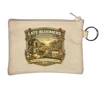 Late Bloomers Garden Growing Inspiration Portachiavi portamonete beige