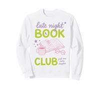 Late Night Book Club Bookworm Reading Just One More Chapter Felpa