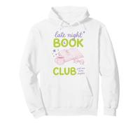 Late Night Book Club Bookworm Reading Just One More Chapter Felpa con Cappuccio