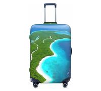 Late Night Owl - Copertura per bagagli da viaggio per bagagli da 45-81 cm, lavabile, resistente ai graffi, Un'isola nell'oceano, XL