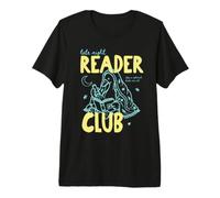 Late Night Reader Club Goose Book Lover Bookworm Bookish Maglietta Premium