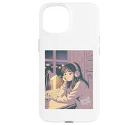 Late Night Thoughts Ragazza Anime Lo Fi Con Cuffie Interno Custodia per iPhone 15