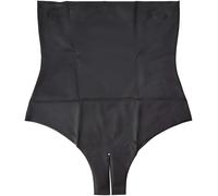 Late X Slip in Lattice a Vita Alta M Tanga, Nero, One Size (Taglia Produttore:Medium) Donna