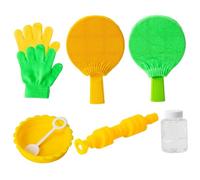 Latebebebe Toddler Bubble Toys Game a Bolle di Tennis Completo con Una Soluzione da 80 ml di Gioco per Genitore-Bambino interattivo per Esterno Interno