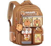 Latebebebe Zaino Capybara 16.5x12.6x8 Cartoon impermeabile Kawaii zaino per ragazze e ragazzi, traspirante non slip Capybara School Suppliescapybara