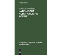 Lateinische Altkirchliche Poesie (Copertina rigida)